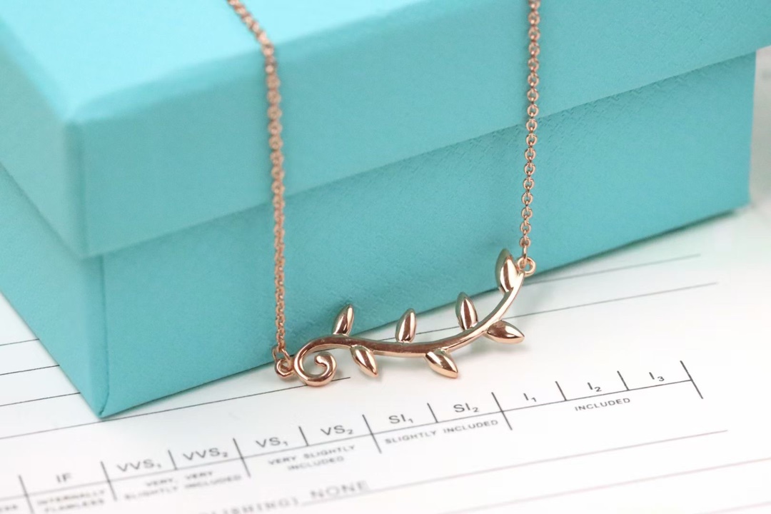 Tiffany & Co. Tiffany&Co. 藤蔓树叶 锁骨项链 925银