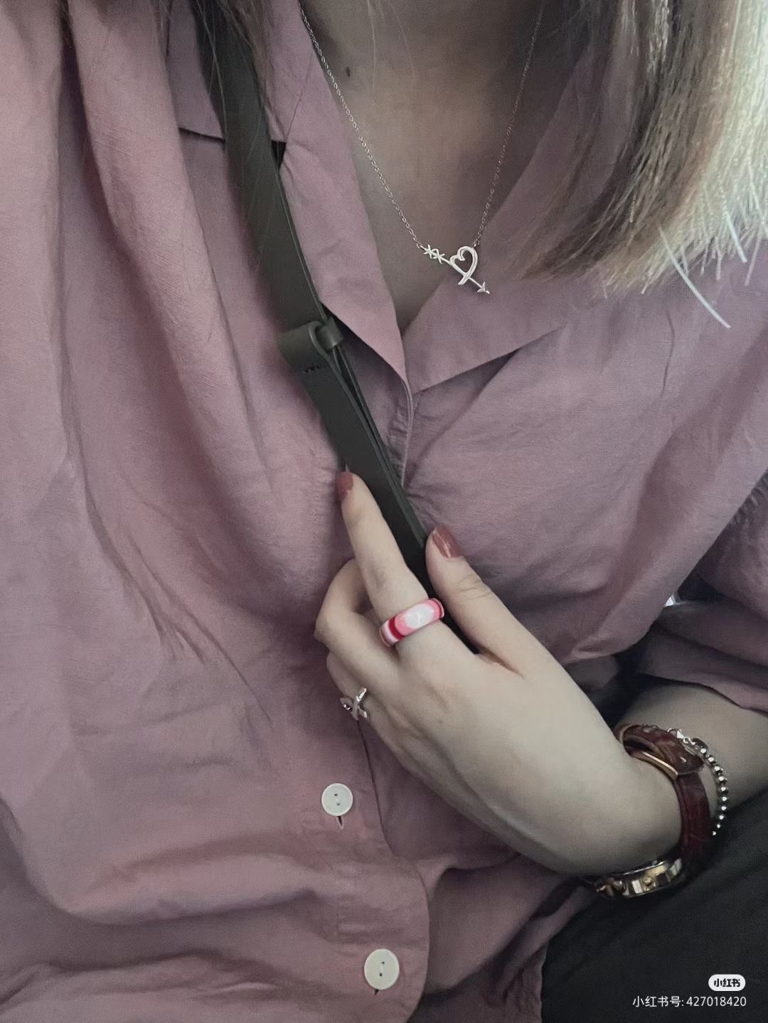 Tiffany & Co. Tiffany&Co. 爱心箭头 锁骨项链 925银