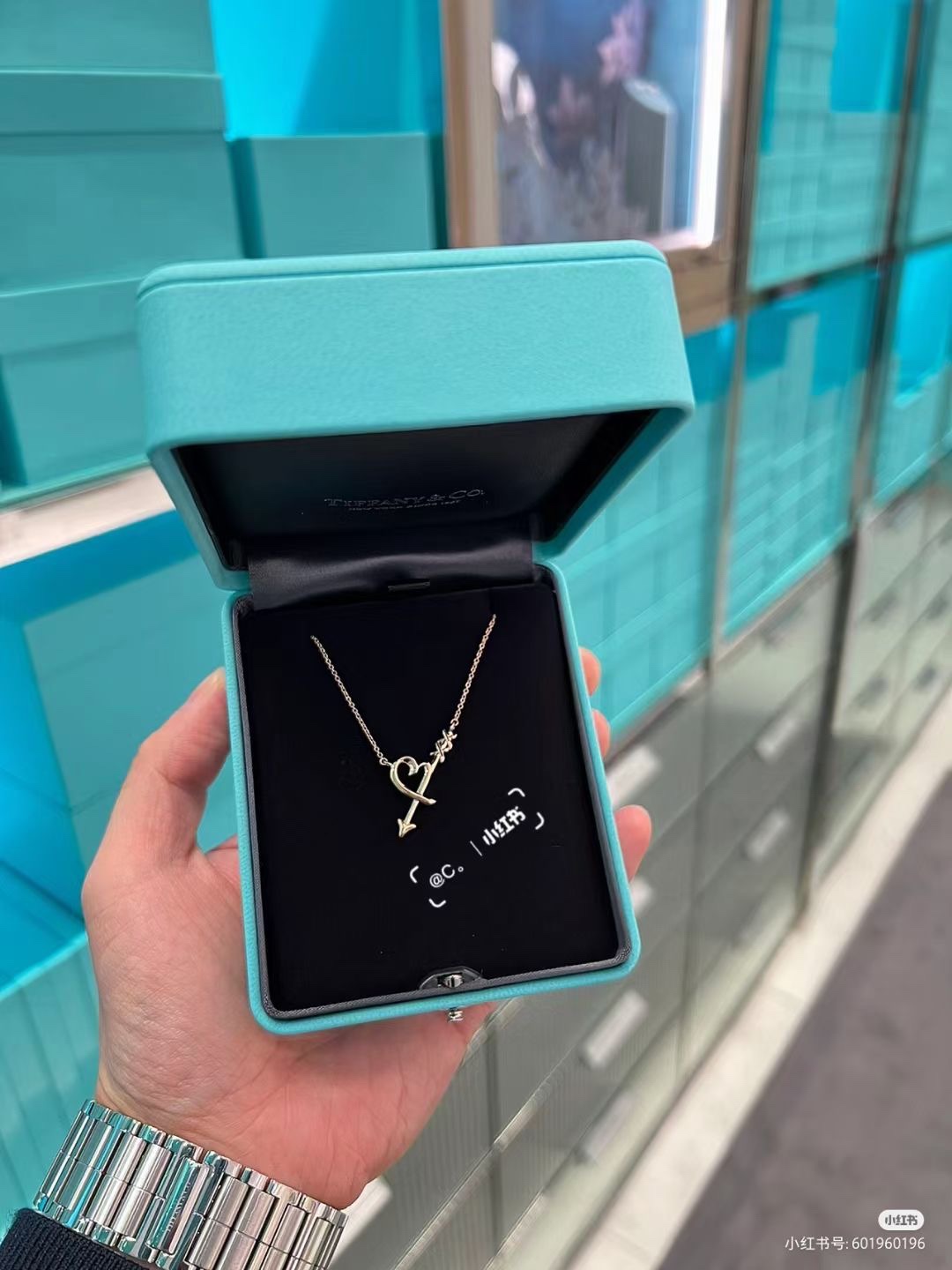 Tiffany & Co. Tiffany&Co. 爱心箭头 锁骨项链 925银