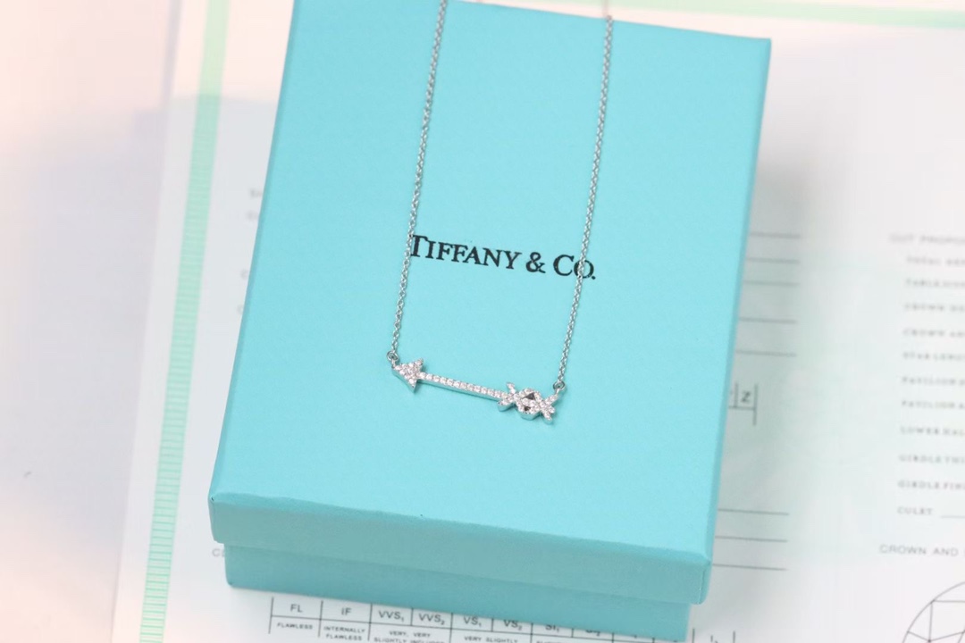 Tiffany & Co. Tiffany&Co. 爱神之箭 锁骨项链 925银