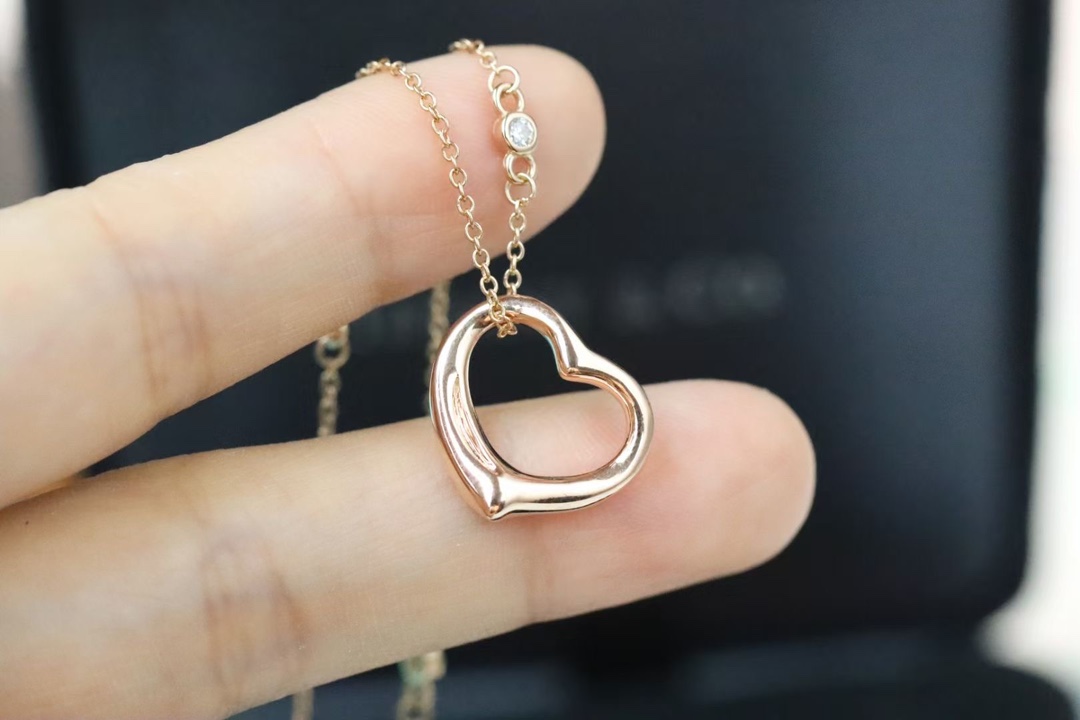 Tiffany & Co. Tiffany&Co. open heart 桃心项链 925银