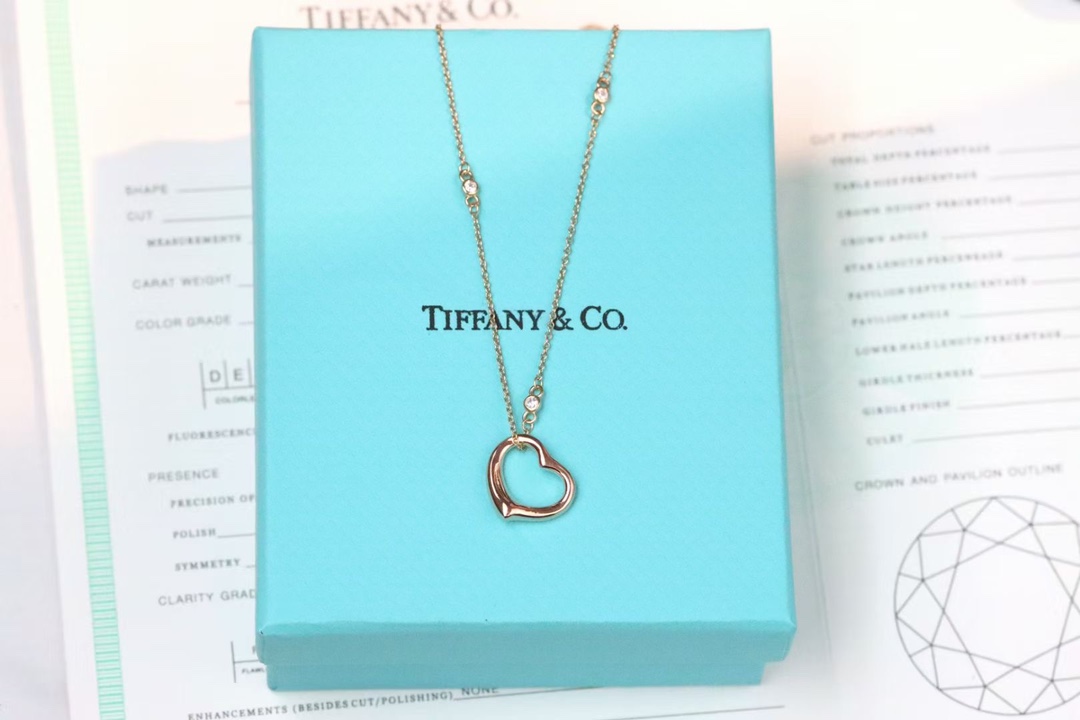 Tiffany & Co. Tiffany&Co. open heart 桃心项链 925银