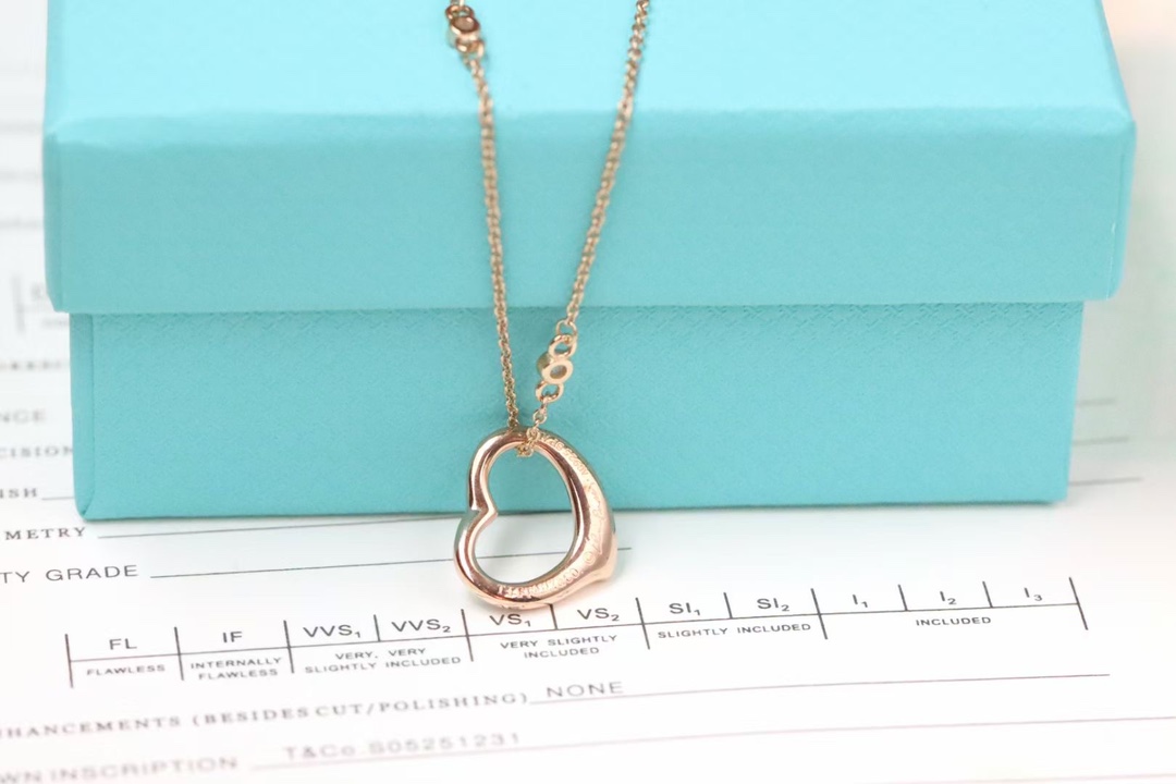 Tiffany & Co. Tiffany&Co. open heart 桃心项链 925银