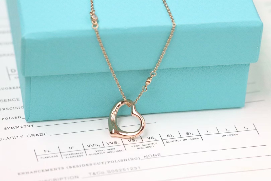 Tiffany & Co. Tiffany&Co. open heart 桃心项链 925银