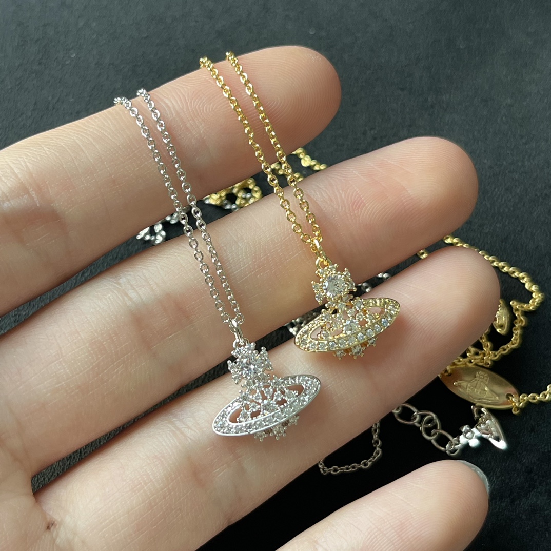 Vivienne Westwood 西太后 雪花满钻款项链