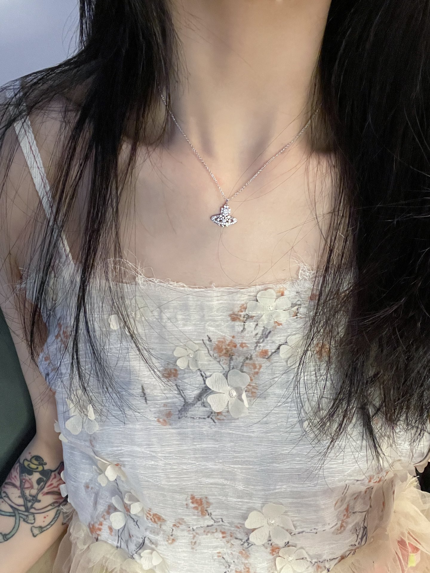 Vivienne Westwood 西太后 雪花满钻款项链