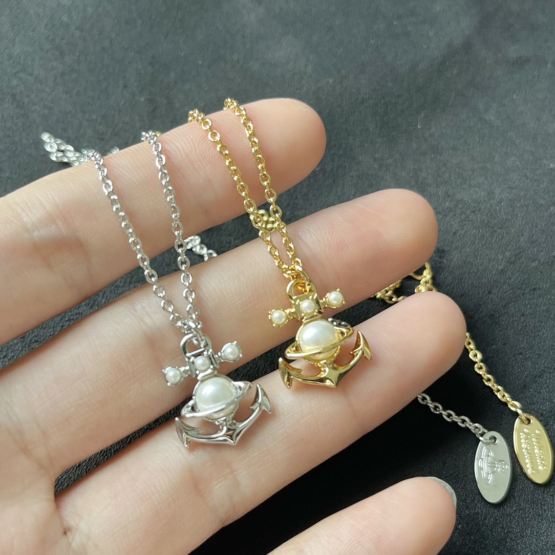 Vivienne Westwood 西太后 土星珍珠船锚系列 项链