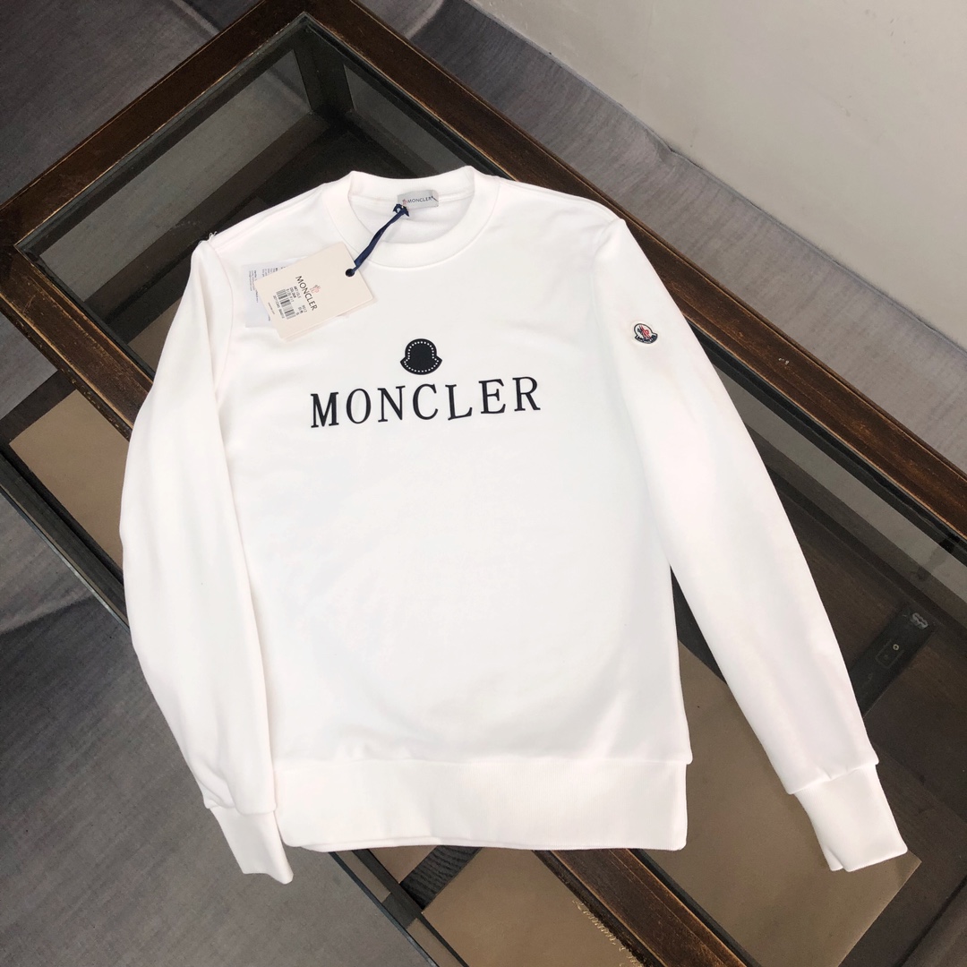 Can I buy replica
 Moncler Clothing Sweatshirts High Quality Customize
 Black White Printing Fall/Winter Collection Long Sleeve