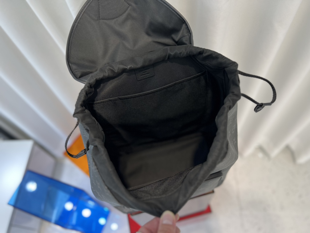 This Montsouris Backpack is crafted from Monogram Eclipse canvas with - Bag 8