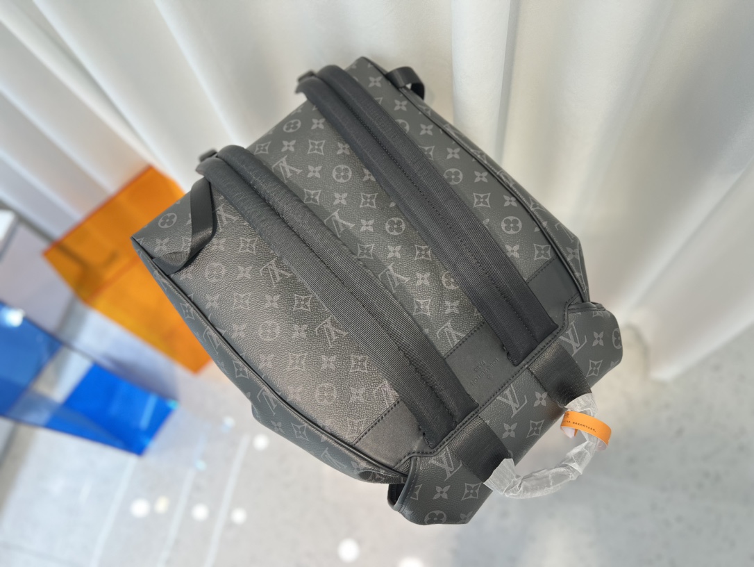 This Montsouris Backpack is crafted from Monogram Eclipse canvas with - Bag 5