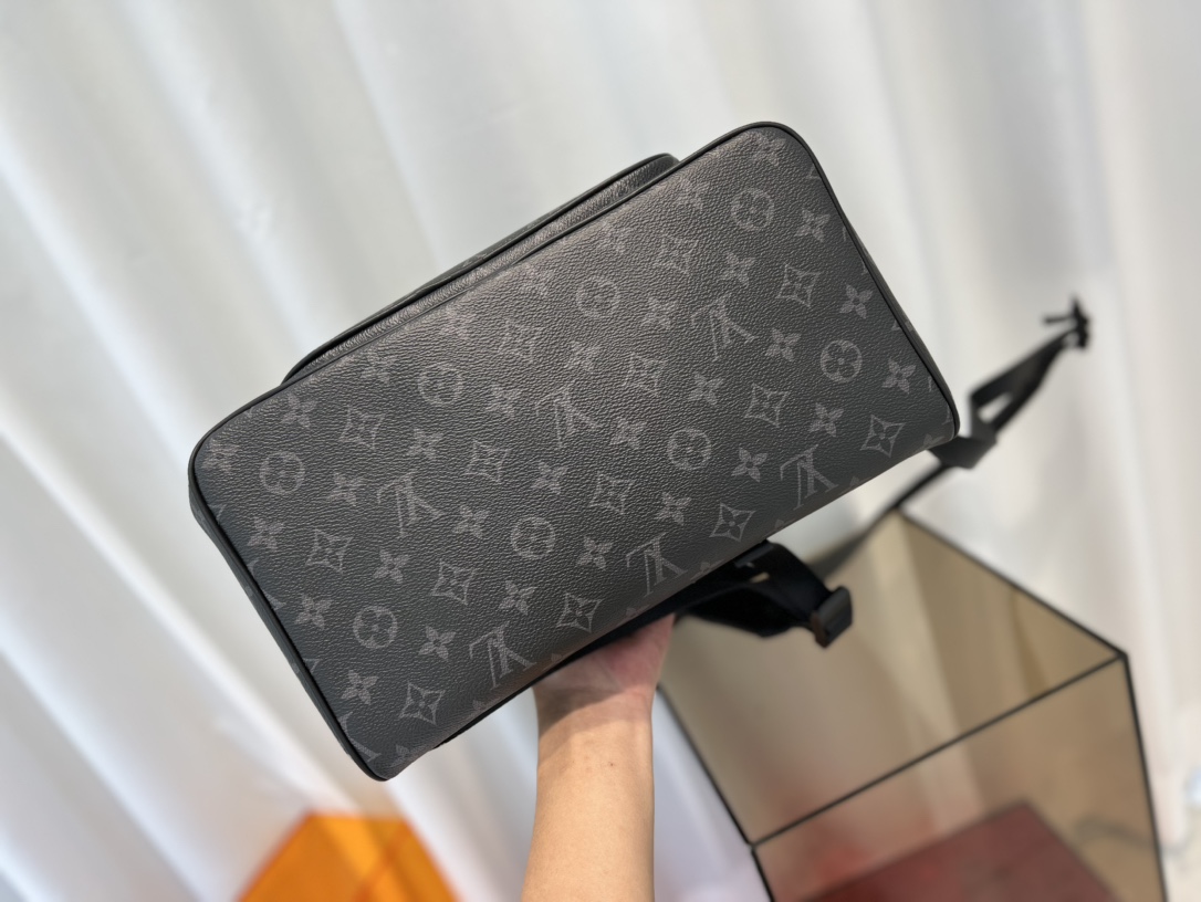 This Montsouris Backpack is crafted from Monogram Eclipse canvas with - Bag 4