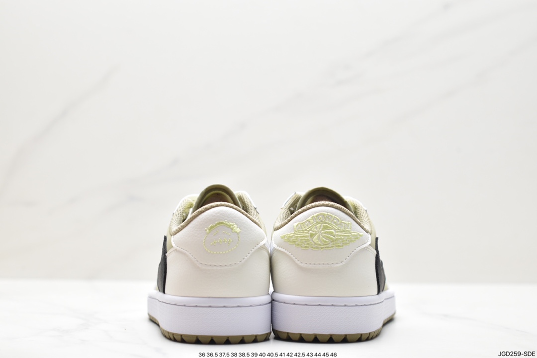 fragment design x Travis Scott x Nike Air Jordan 1 Low OG SP”Black/Green Toe”AJ1乔丹一代篮球鞋 FZ3124-200