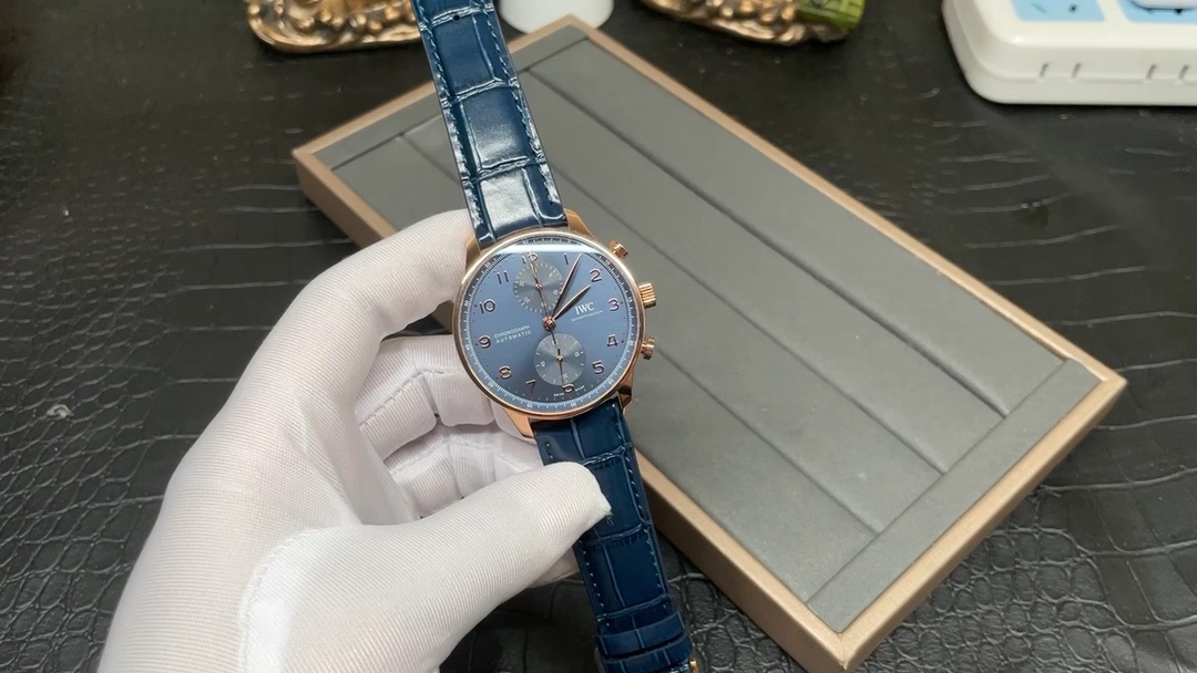 IWC 葡萄牙计时 玫瑰金透底