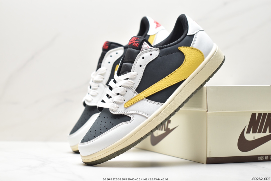 Travis Scott x Nike Air Jordan 1 Low OG SP”Black/Green Toe”AJ1乔丹篮球鞋 DM7866-982