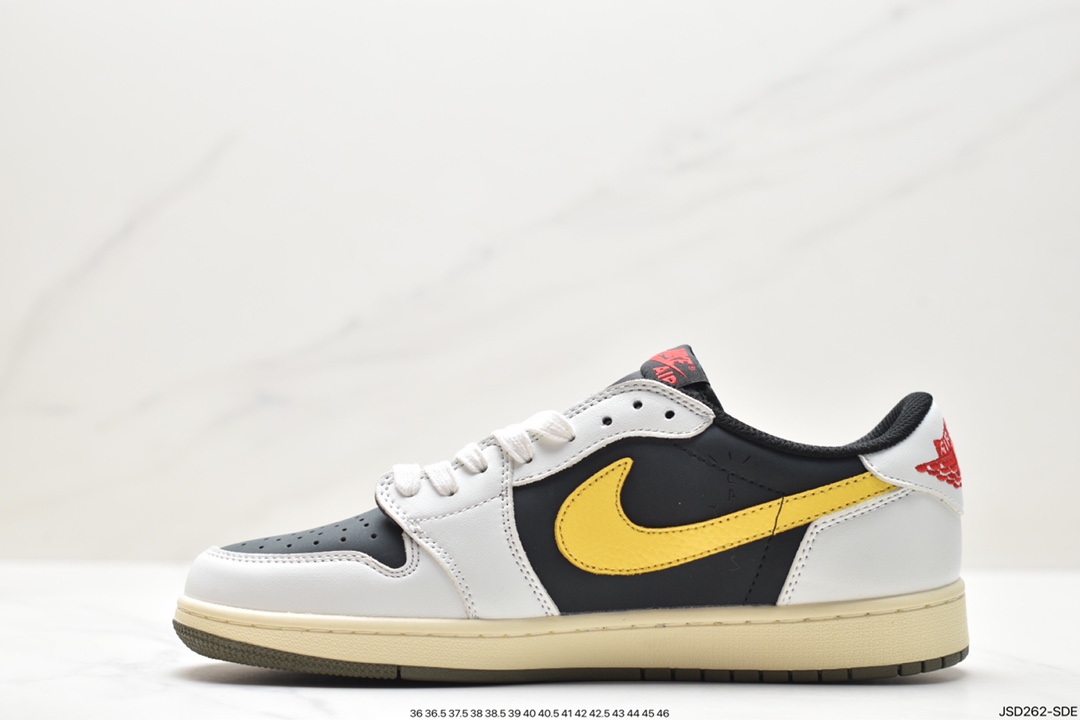 Travis Scott x Nike Air Jordan 1 Low OG SP”Black/Green Toe”AJ1乔丹篮球鞋 DM7866-982