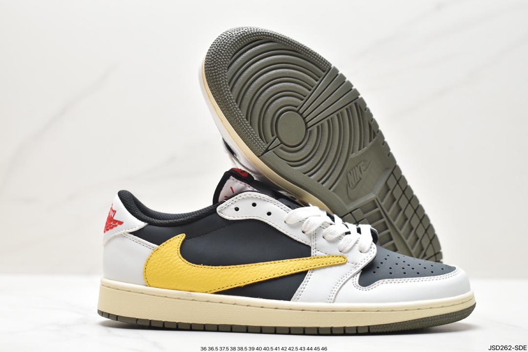 Travis Scott x Nike Air Jordan 1 Low OG SP”Black/Green Toe”AJ1乔丹篮球鞋 DM7866-982