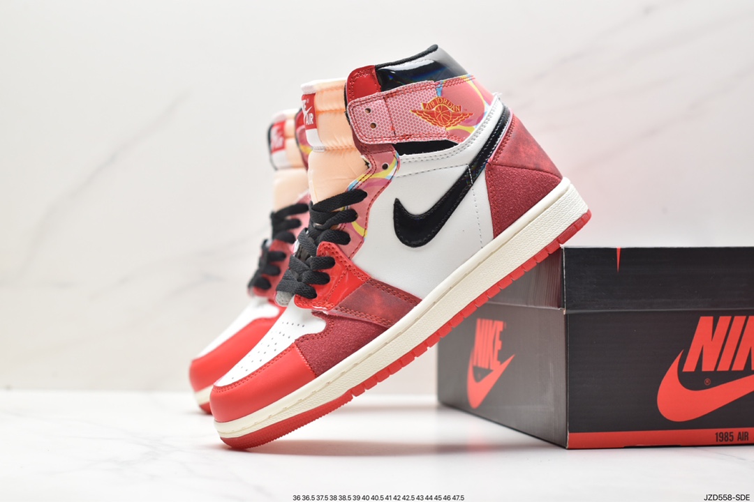 Air Jordan AJ1 Retro High 蜘蛛侠2.0 全鞋电脑针车 DV1748-601