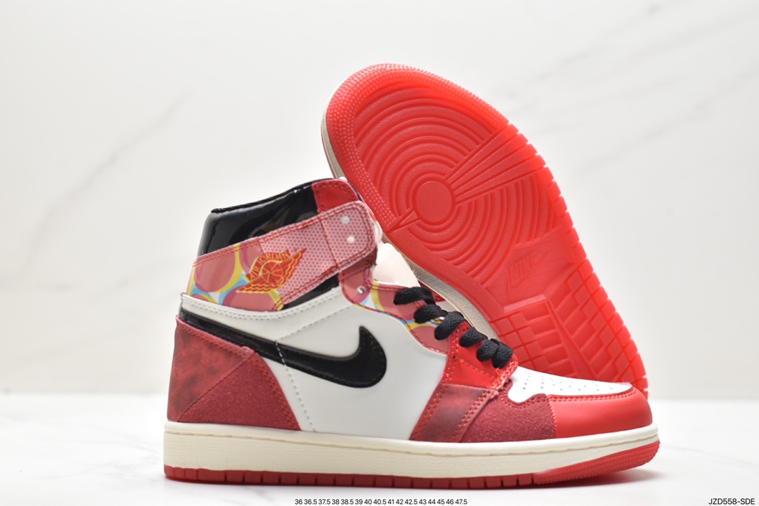 Air Jordan AJ1 Retro High 蜘蛛侠2.0 全鞋电脑针车 DV1748-601