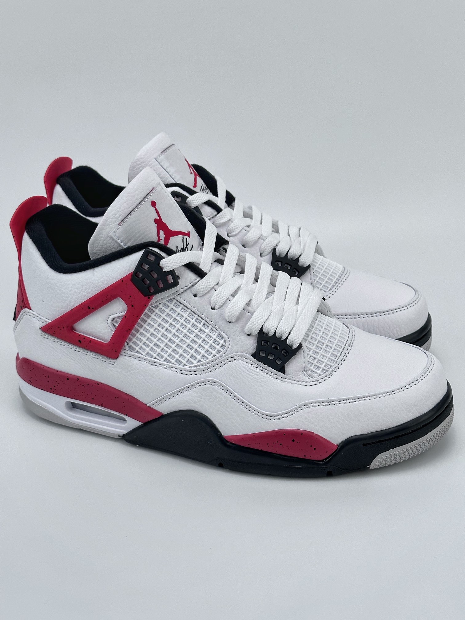 Air Jordan 4 Retro Jordan 4 Neutral Grey White Black Red DH6927-161