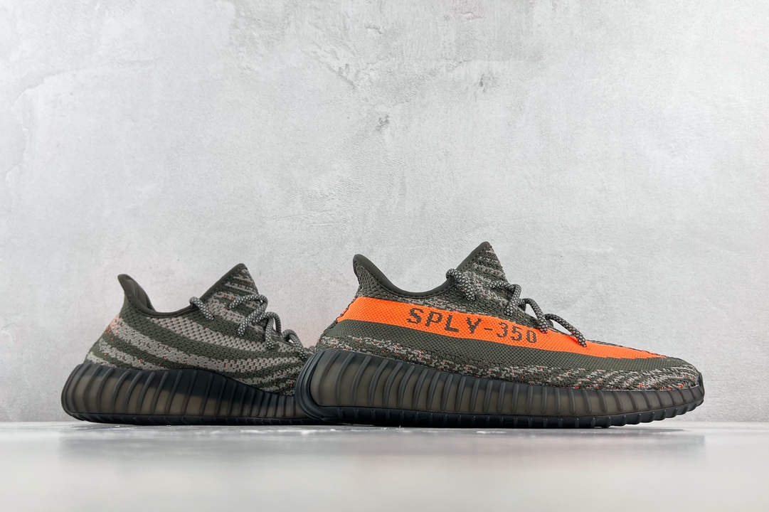 adidas originals Yeezy Boost 350 V2 Grey Orange 3.0 ”Carbon Beluga” Brown HQ7045