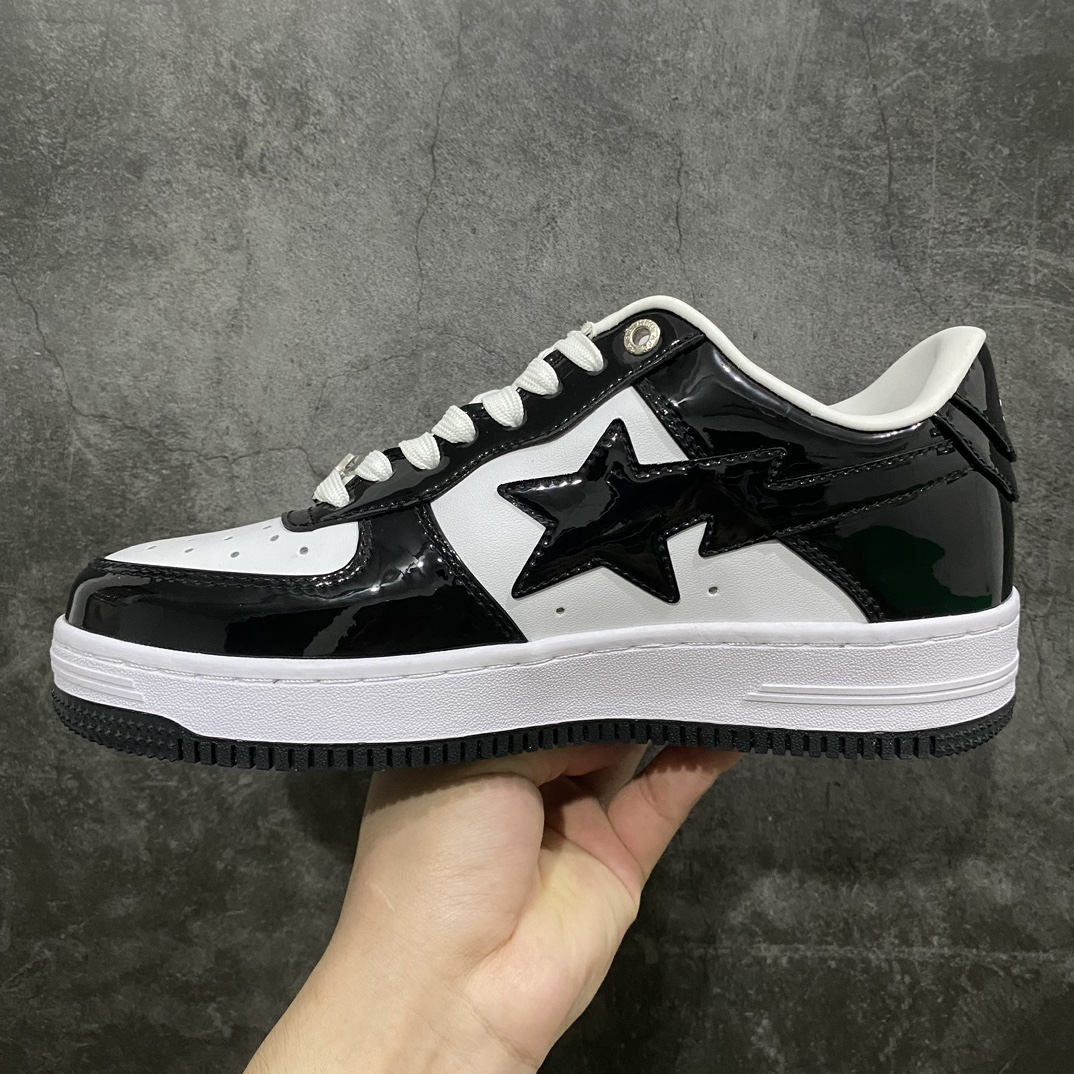 220 【G版】Bape Sta To Low 猿人头经典漆皮低帮运动休闲板鞋