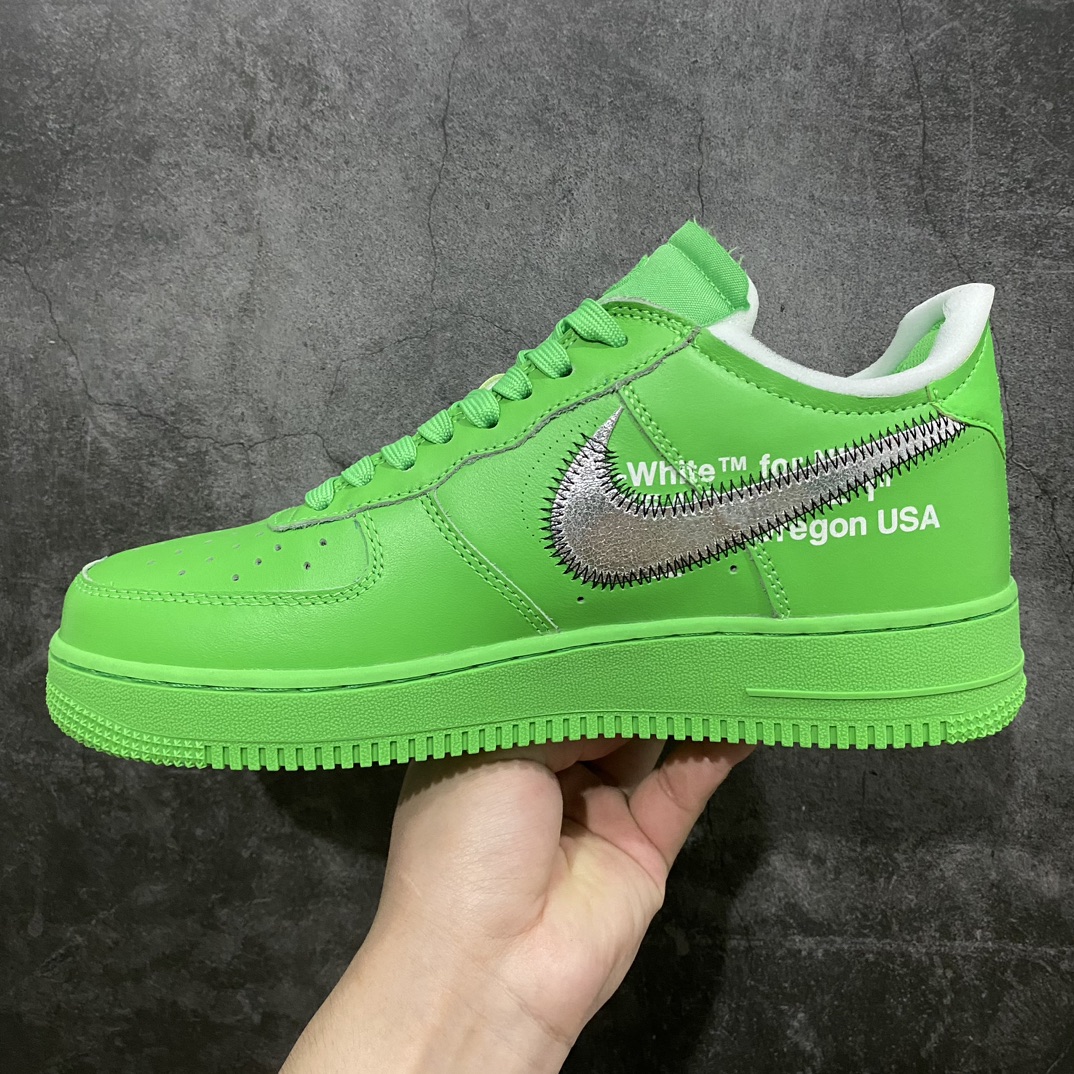 【外贸版】OFF-WHITE X NK Air Force 1 ” Green ” OW联名空军一号低帮 绿色艺术馆 DX1419-300