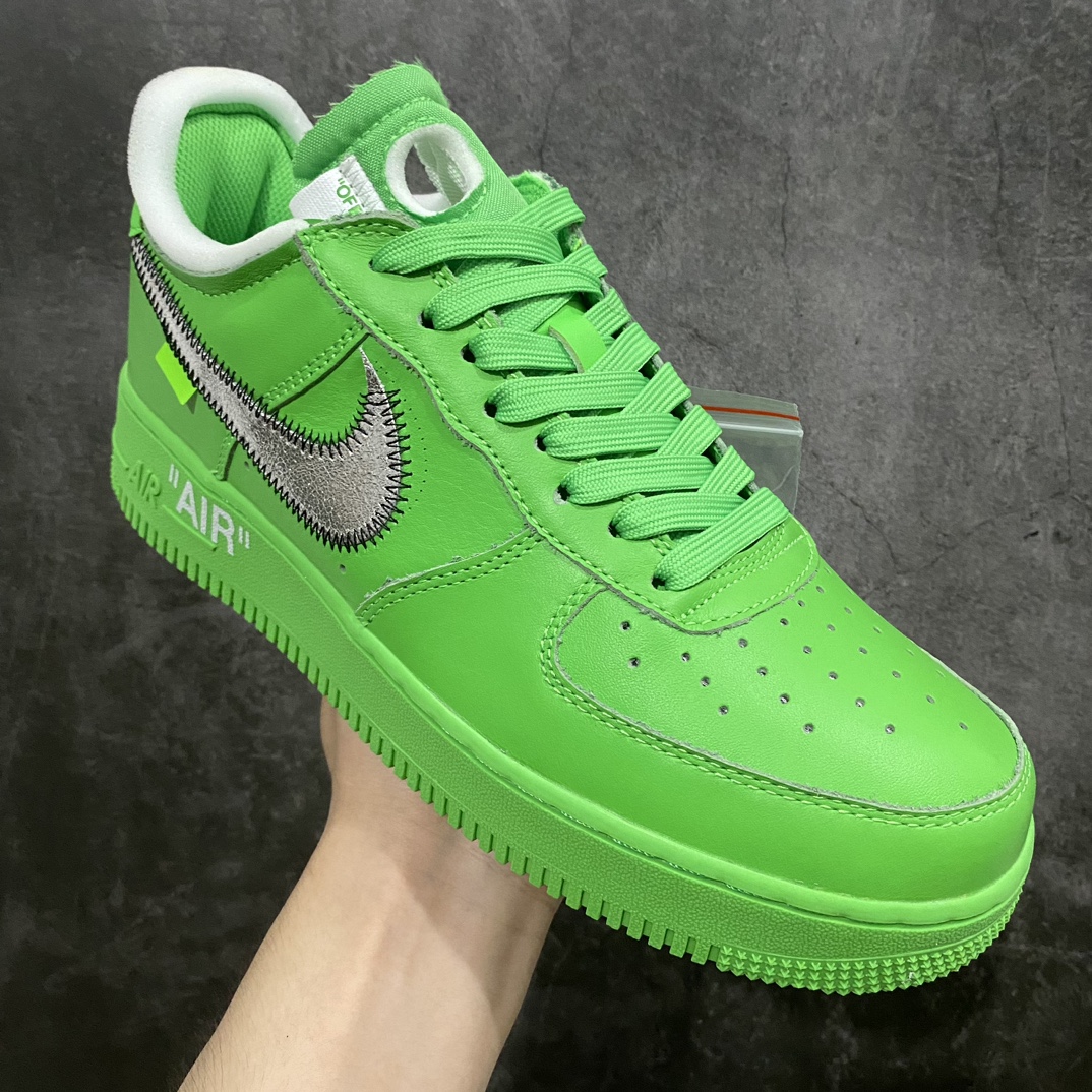 【外贸版】OFF-WHITE X NK Air Force 1 ” Green ” OW联名空军一号低帮 绿色艺术馆 DX1419-300