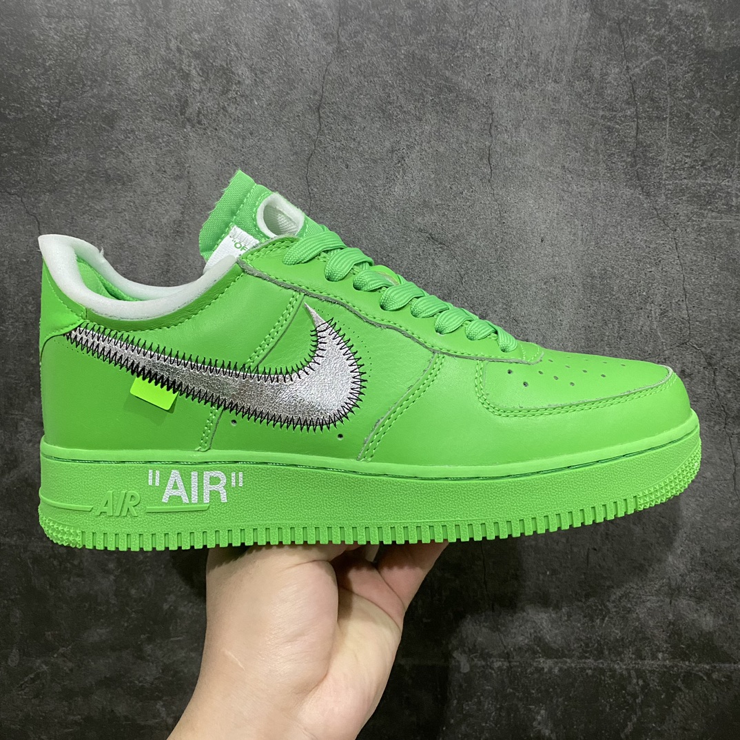 【外贸版】OFF-WHITE X NK Air Force 1 ” Green ” OW联名空军一号低帮 绿色艺术馆 DX1419-300