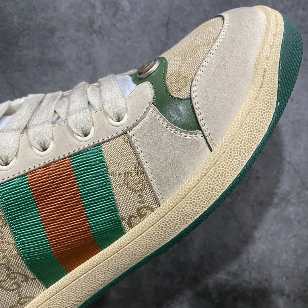 The strongest version of the Gucci dirty shoes series Distressed Screener Sneaker in history. The strongest chip version on the market.