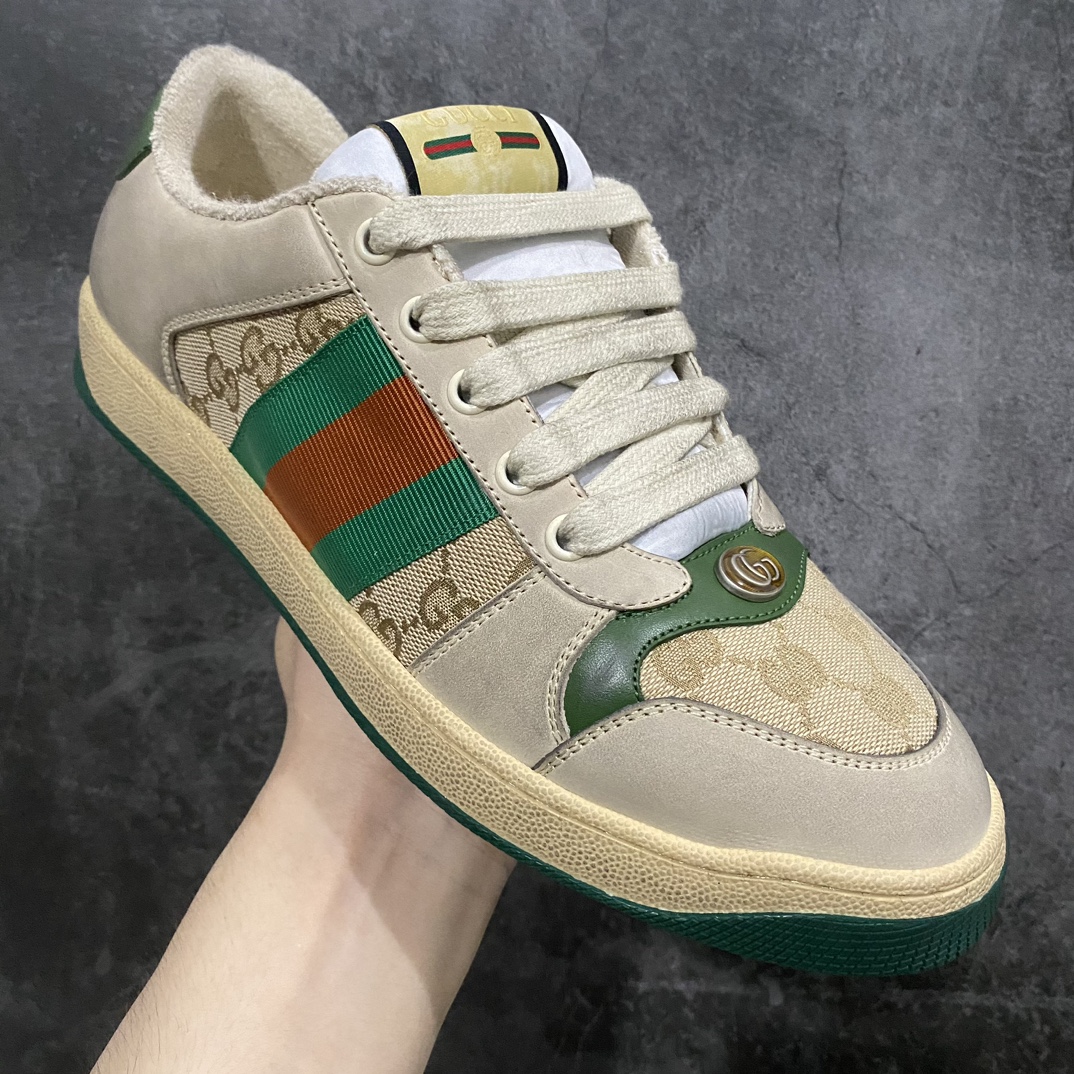 The strongest version of the Gucci dirty shoes series Distressed Screener Sneaker in history. The strongest chip version on the market.