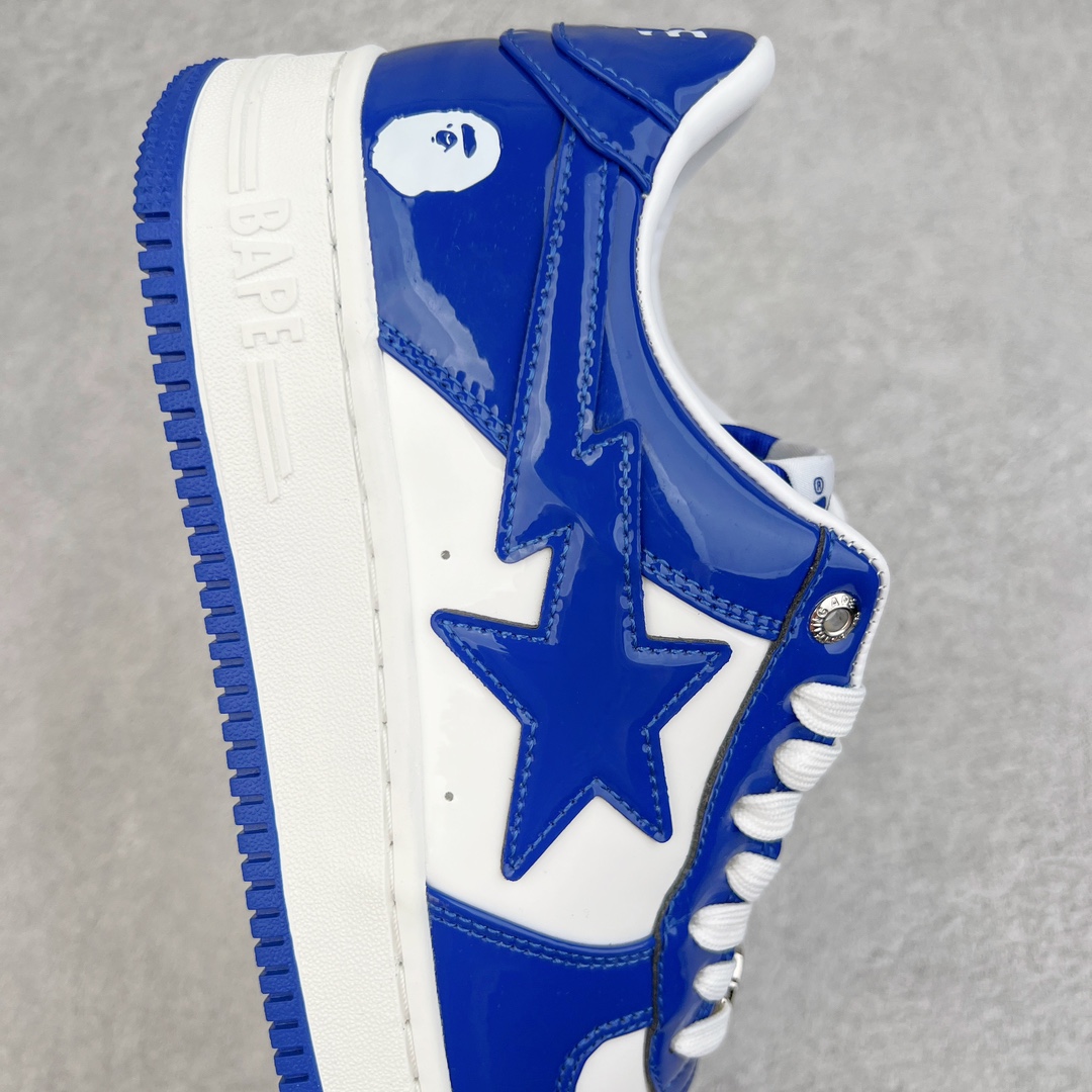 图片[6]-＃C版纯原 Bape Sta To Low 明星同款 猿人头经典漆皮低帮运动休闲板鞋 全套原纸板楦头开发 确保原汁原味 市场最完美低趴版型 一比一鞋头弧度高度鞋身弧度 外贸平台指定订单 匠心打造 开发时长超过半年 独家私模磨具冲刀加持 原厂特供皮料光泽色卡零偏差 内里均采用市场最好的超软原厂填充棉 原数据进口机台高频印压LOGO 最高QC检验标准 控制溢胶瑕疵 深浅定位均保持zp一致 中底嵌入Ortholite缓震材质 全套原包装 包含猿人logo 定制防尘袋 尺码：36 36.5 37 38 38.5 40 40.5 41 42 42.5 43 44 44.5 45 46-选品中心