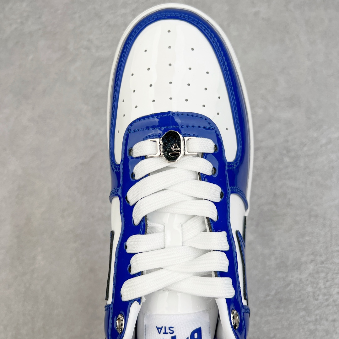 图片[4]-＃C版纯原 Bape Sta To Low 明星同款 猿人头经典漆皮低帮运动休闲板鞋 全套原纸板楦头开发 确保原汁原味 市场最完美低趴版型 一比一鞋头弧度高度鞋身弧度 外贸平台指定订单 匠心打造 开发时长超过半年 独家私模磨具冲刀加持 原厂特供皮料光泽色卡零偏差 内里均采用市场最好的超软原厂填充棉 原数据进口机台高频印压LOGO 最高QC检验标准 控制溢胶瑕疵 深浅定位均保持zp一致 中底嵌入Ortholite缓震材质 全套原包装 包含猿人logo 定制防尘袋 尺码：36 36.5 37 38 38.5 40 40.5 41 42 42.5 43 44 44.5 45 46-选品中心