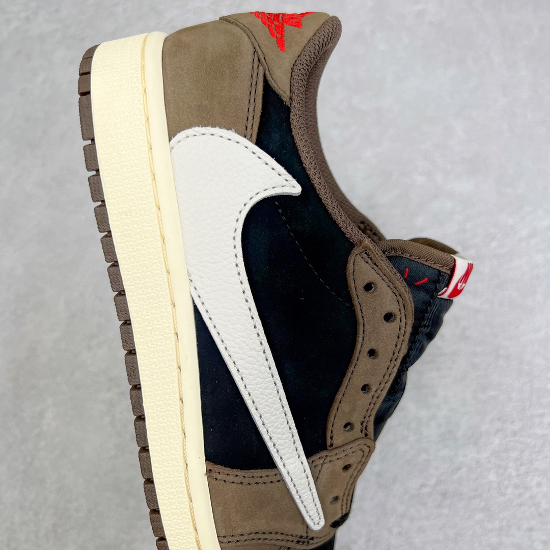 图片[6]-零售💰430 ＃PK4.0 Travis Scott x Air Jordan AJ1 Low OG SP TS联名深棕倒钩低帮 CQ4277-001 原盒原配 原厂拉帮工艺 针距密度一致 全新升级网板中底 原楦原纸板开发 后跟弧度收口自然不对折 极致一眼正品既视感 原厂皮料 进口玻璃冲刀皮料裁剪零毛边 承诺百分百一致原鞋 全鞋电脑针车工艺 鞋面清洁度最高QC检验标准 控制溢胶 飞翼3D高频深度立体 鞋盒、防尘纸  均采购来自原厂 SIZE：36 36.5 37.5 38 38.5 39 40 40.5 41 42 42.5 43 44 44.5 45 46 47.5 编码：by4936030-运动鞋