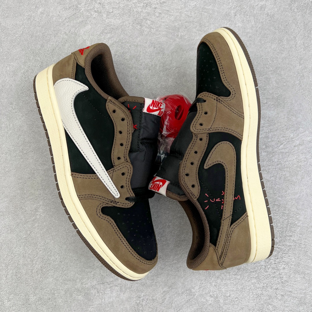 图片[3]-零售💰430 ＃PK4.0 Travis Scott x Air Jordan AJ1 Low OG SP TS联名深棕倒钩低帮 CQ4277-001 原盒原配 原厂拉帮工艺 针距密度一致 全新升级网板中底 原楦原纸板开发 后跟弧度收口自然不对折 极致一眼正品既视感 原厂皮料 进口玻璃冲刀皮料裁剪零毛边 承诺百分百一致原鞋 全鞋电脑针车工艺 鞋面清洁度最高QC检验标准 控制溢胶 飞翼3D高频深度立体 鞋盒、防尘纸  均采购来自原厂 SIZE：36 36.5 37.5 38 38.5 39 40 40.5 41 42 42.5 43 44 44.5 45 46 47.5 编码：by4936030-运动鞋