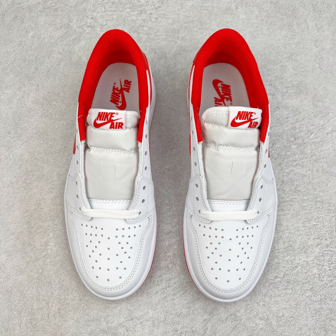 图片[2]-零售💰230 ＃Z版纯原福利‼Air Jordan AJ1 Low OG 白红 CZ0790-161 外贸特供 原楦原纸板开发 极致一眼正品既视感 原厂皮料 原厂拉帮工艺 全部采用原厂电脑车 针距 边距完全同步原鞋 特供皮料一致原鞋 鞋面清洁度最高QC检验标准 控制溢胶 飞翼3D高频深度立体 鞋盒、防尘纸  均采购来自原厂 Size：40 40.5 41 42 42.5 43 44 44.5 45 46 47.5 编码：by2936030-运动鞋