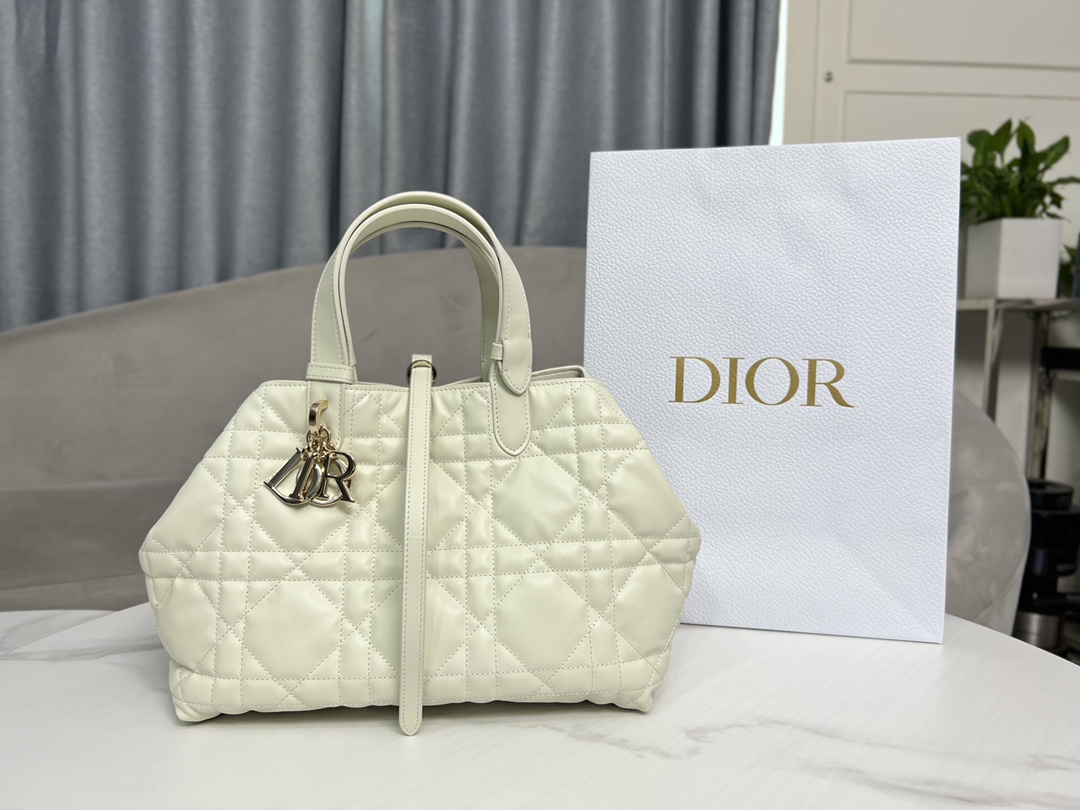Dior Bags Handbags Black White Cowhide Spring/Summer Collection Casual