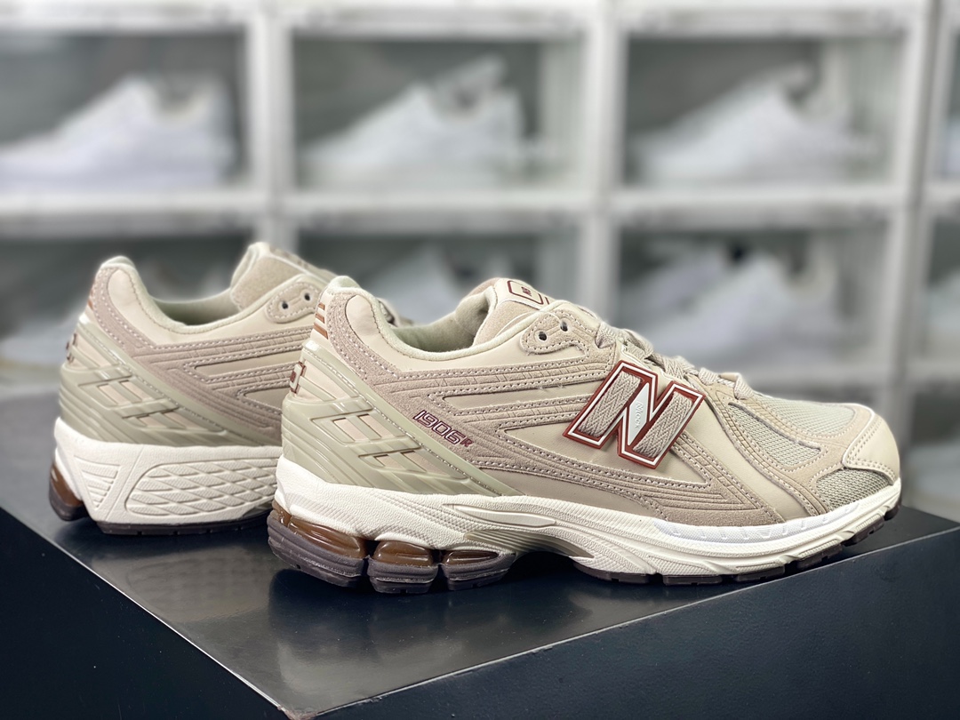 260 Beauty & Youth × 【NB新百伦New Balance】 M1906R系列复古老爹风休闲运动慢跑鞋“浅卡其红”M1906RFT