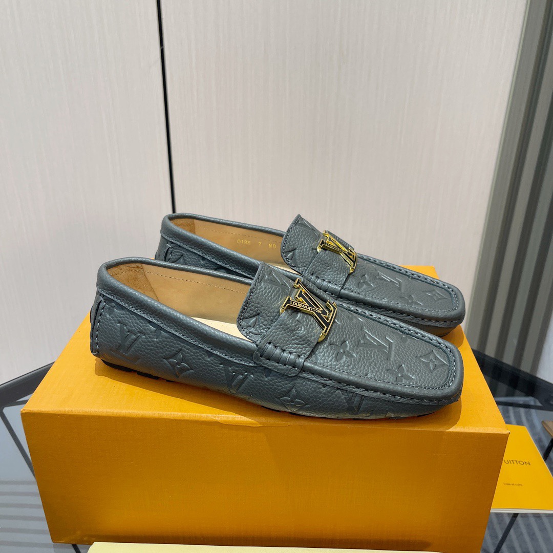 2024 AAA Replica Nederland 1e kopie
 Louis Vuitton 1: 1
 Schoenen Moccasin Koeienhuid Rubber