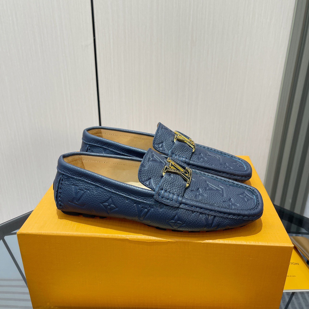 Louis Vuitton Schoenen Moccasin Koeienhuid Rubber