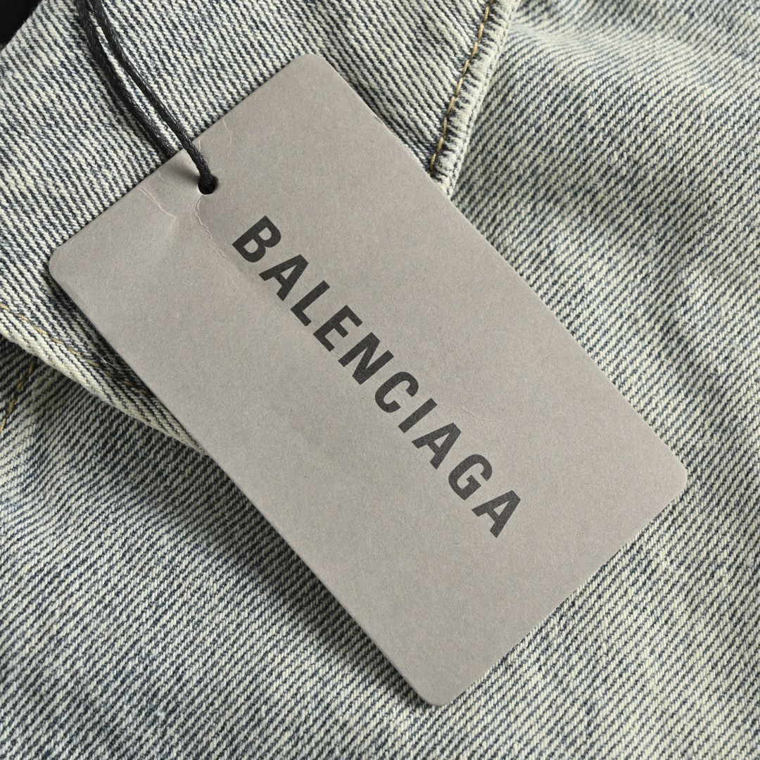 Balenciaga/巴黎世家 23ss 双B涂鸦印花牛仔外套