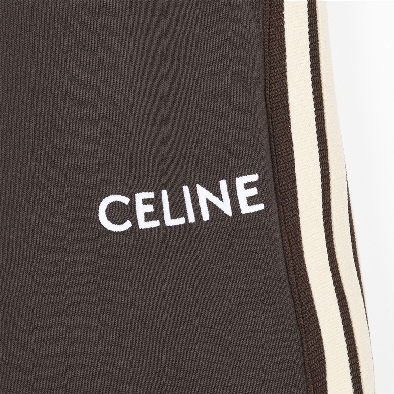 200 Celine/赛琳 经典侧边织带短裤 爆款来袭复古潮流织带点缀松紧腰休闲五分裤