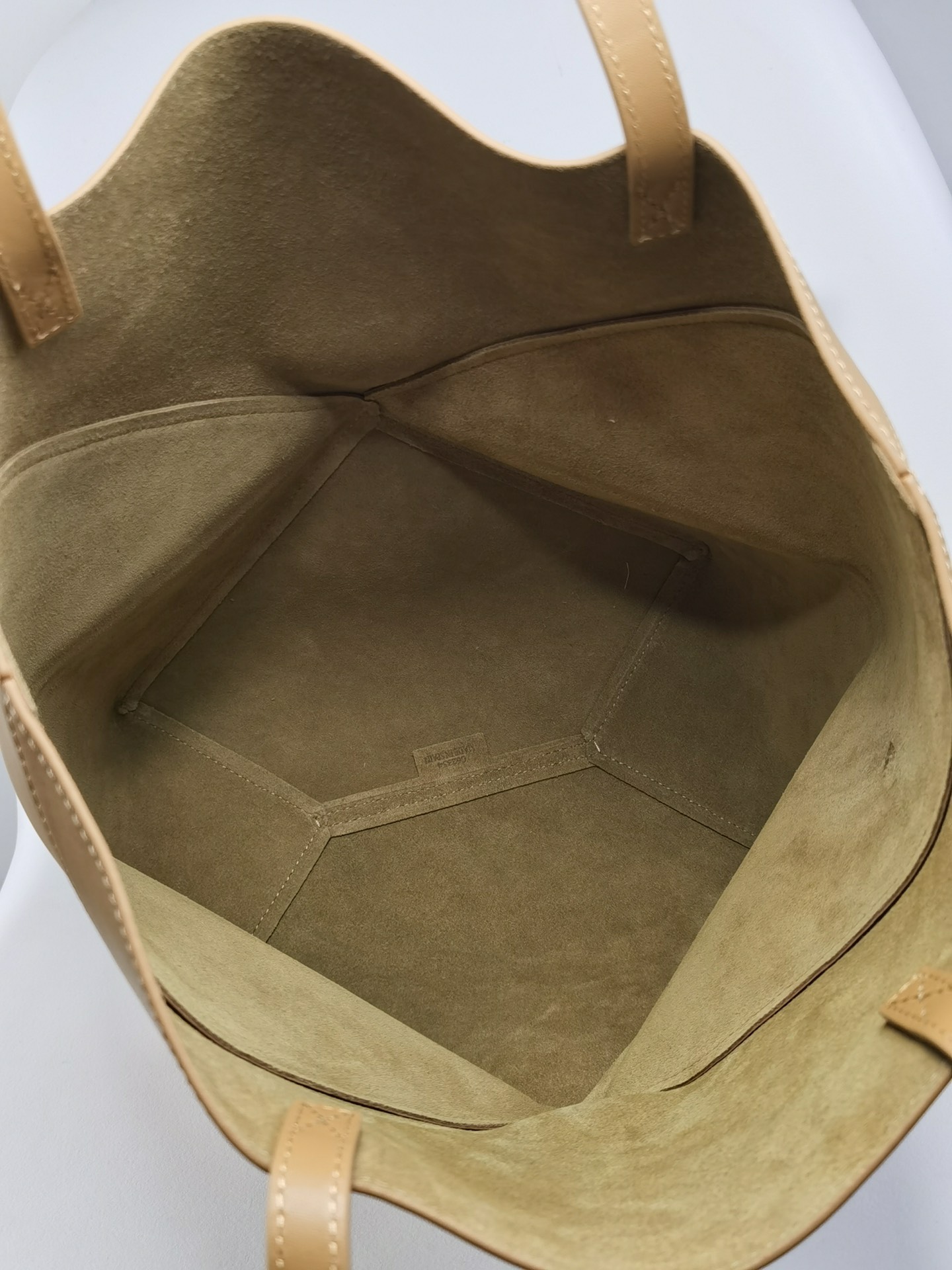 Loewe Puzzle Fold Small Tote Bag in Shiny Calfskin Leather, Tan 9 i1691048322 9068 7