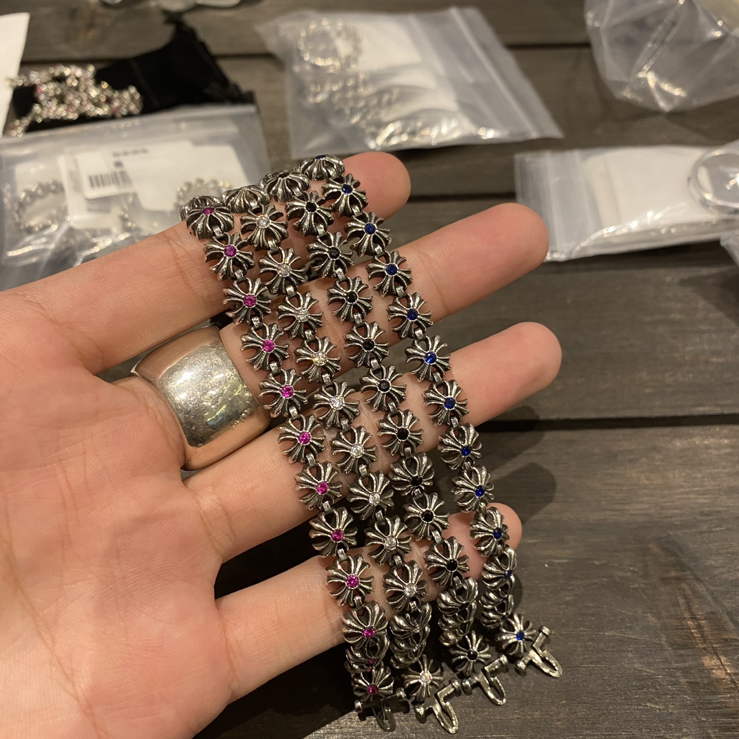 Bracelets and bangles, 925 silver with diamond customization