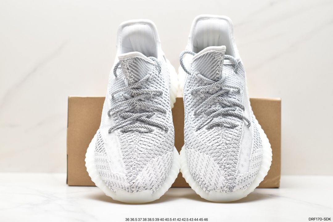 Kanye West x Adidas Yeezy Boost 350 V2 ”Light” Cotton White Running Shoes GW3775