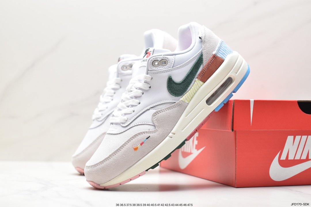 170 Nike Air Max 1 初代复古气垫百搭休闲运动慢跑鞋 FQ0256-131