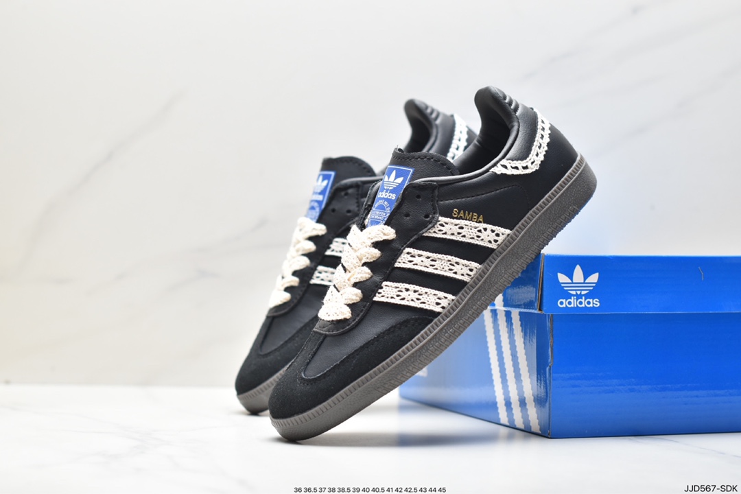 Adidas Originals Samba Vegan OG ”SPD” Samba series gentleman German training football style all-match low-top casual sports shoes B75807