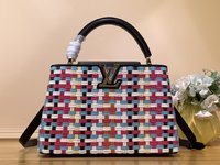 Louis Vuitton LV Capucines Bags Handbags mirror copy luxury
 Weave Canvas Fashion M22270