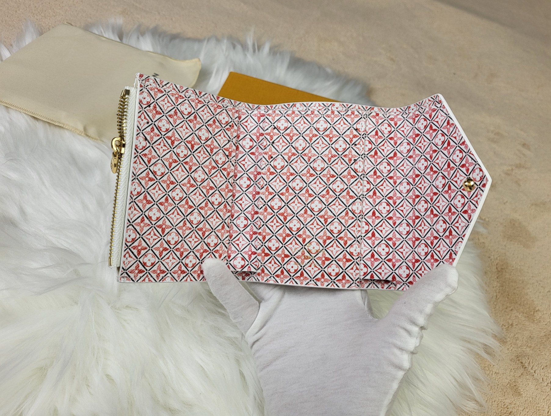 Monogram Victorine Wallet with contents