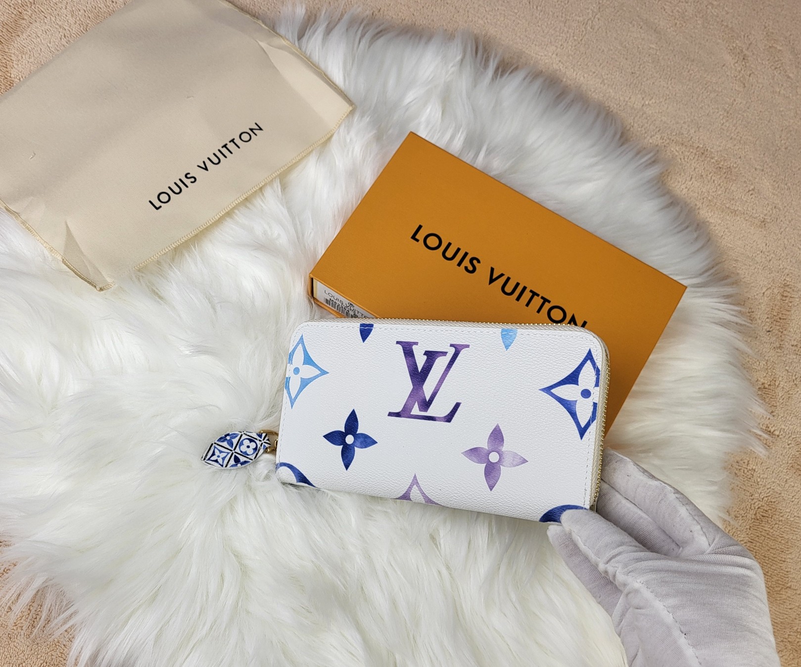 Wallet held in a hand