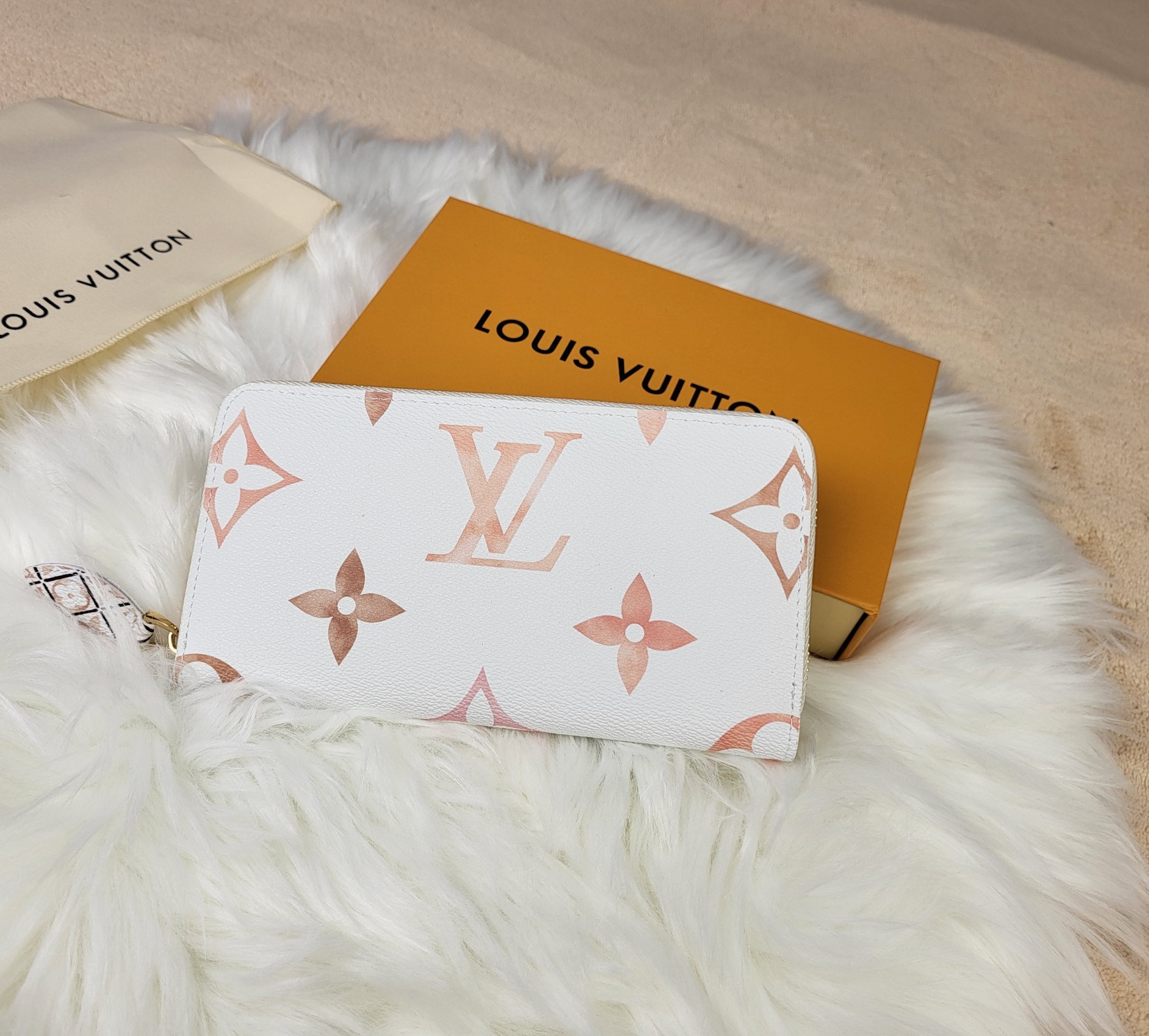 Close-up of the leather texture on the wallet